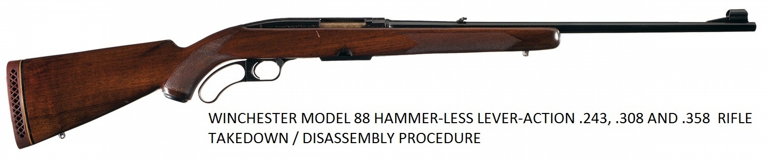 Winchester 88 Hammer-Less Service Manuals, Cleaning, Repair